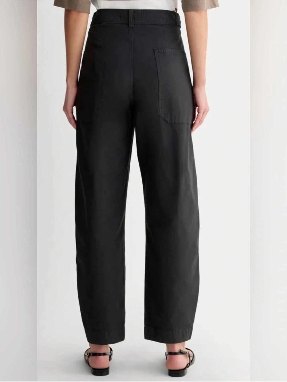 New Everlane THE FATIGUE BARREL PANT in Black Size 10